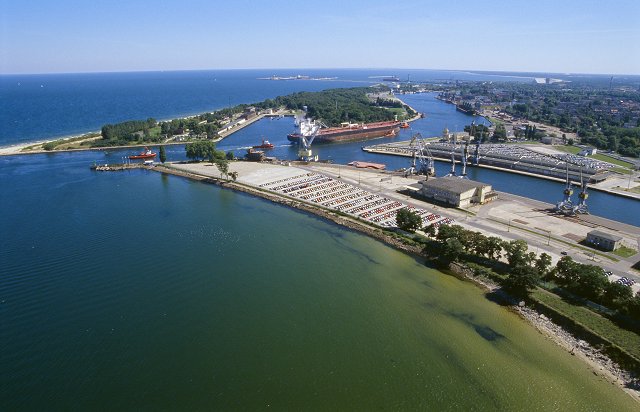 Widok z lotu ptaka na stary port gdański (materiały prasowe)